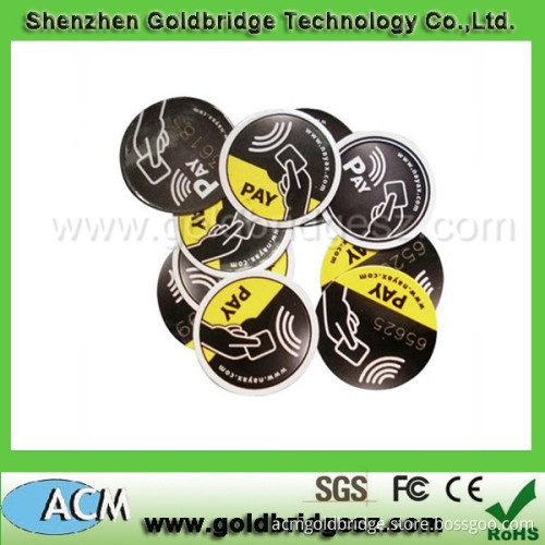 2014 Keychain Epoxy Ntag203 Adhesive ISO 1443A Nfc Tag